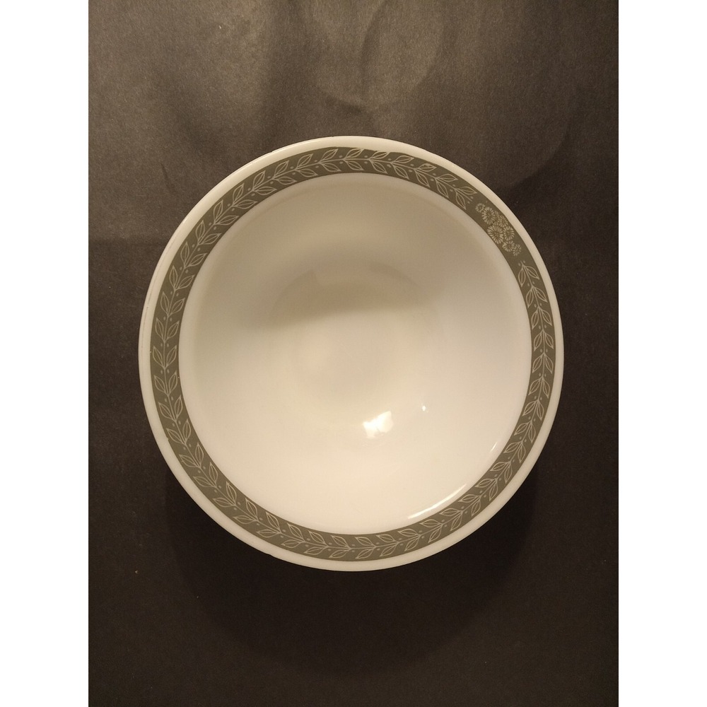 Vtg Pyrex Double Tough Grey Laurel 9" bowl